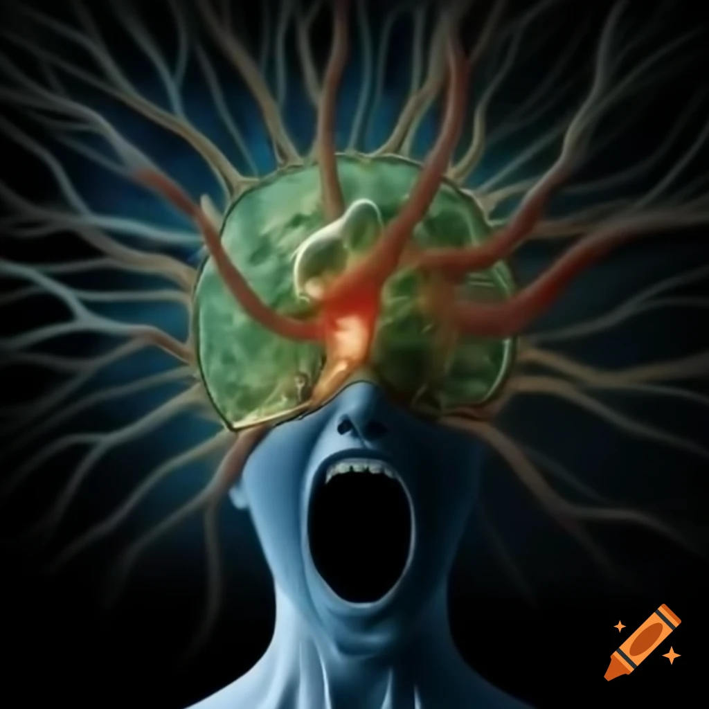 Metaphorical representation of unwinding the human mind