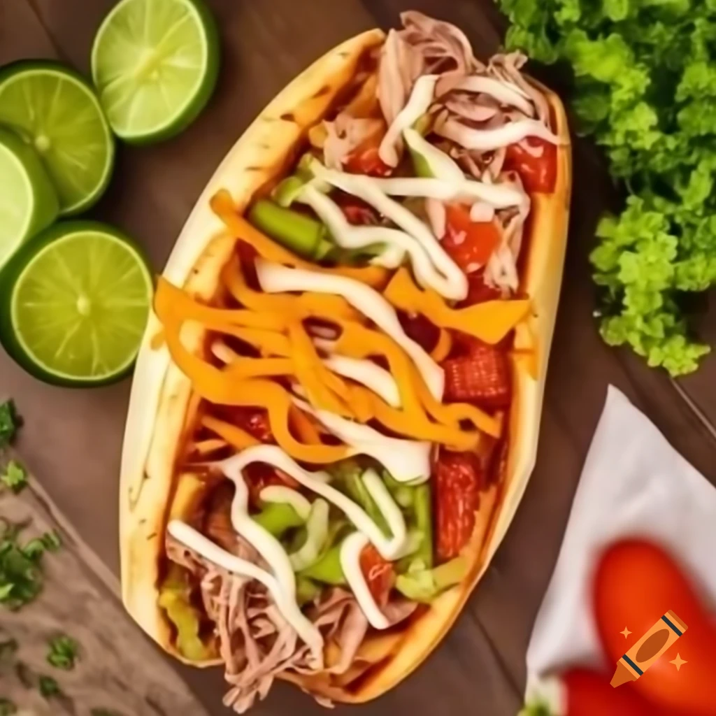 Delicious döner kebab with fresh ingredients