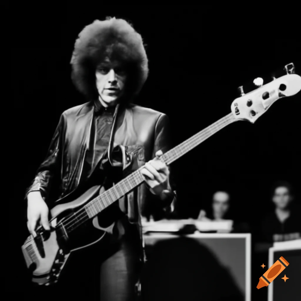 Billy Talbot performing on bass guitar