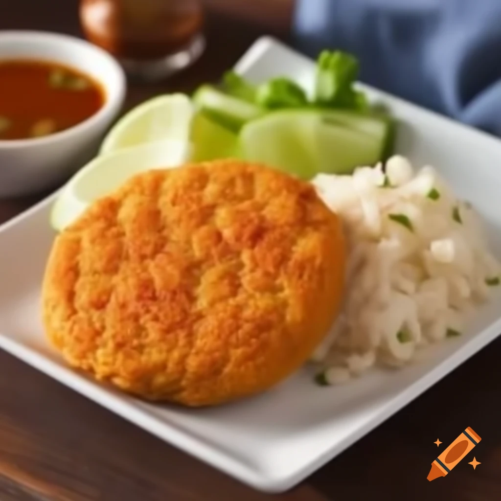 Fish patties prepared for a meal