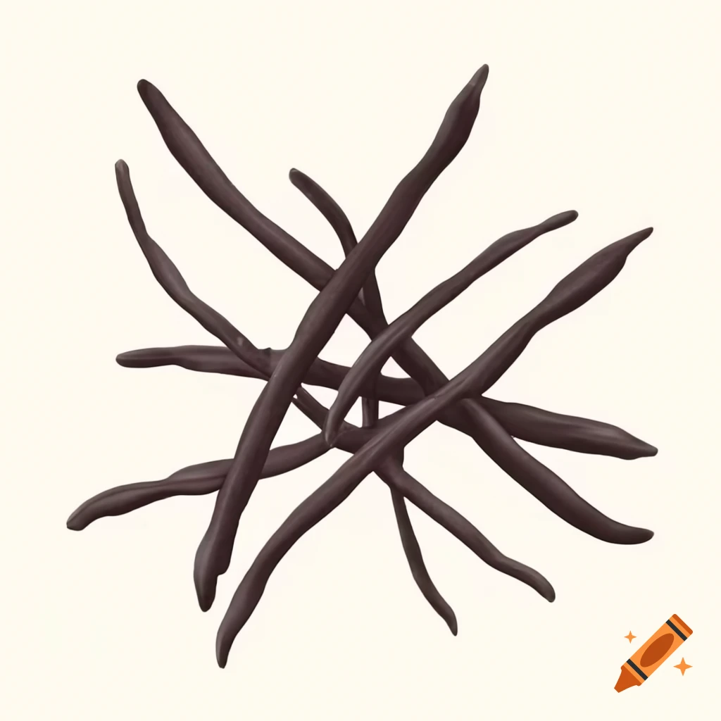 Close-up of black vanilla beans