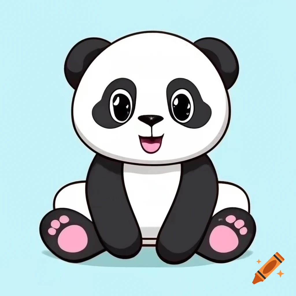 Adorable panda in a natural setting