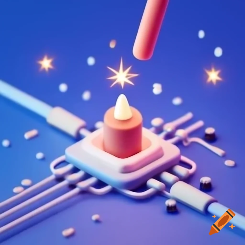 Small circuit demonstrating a spark related to an airbag system