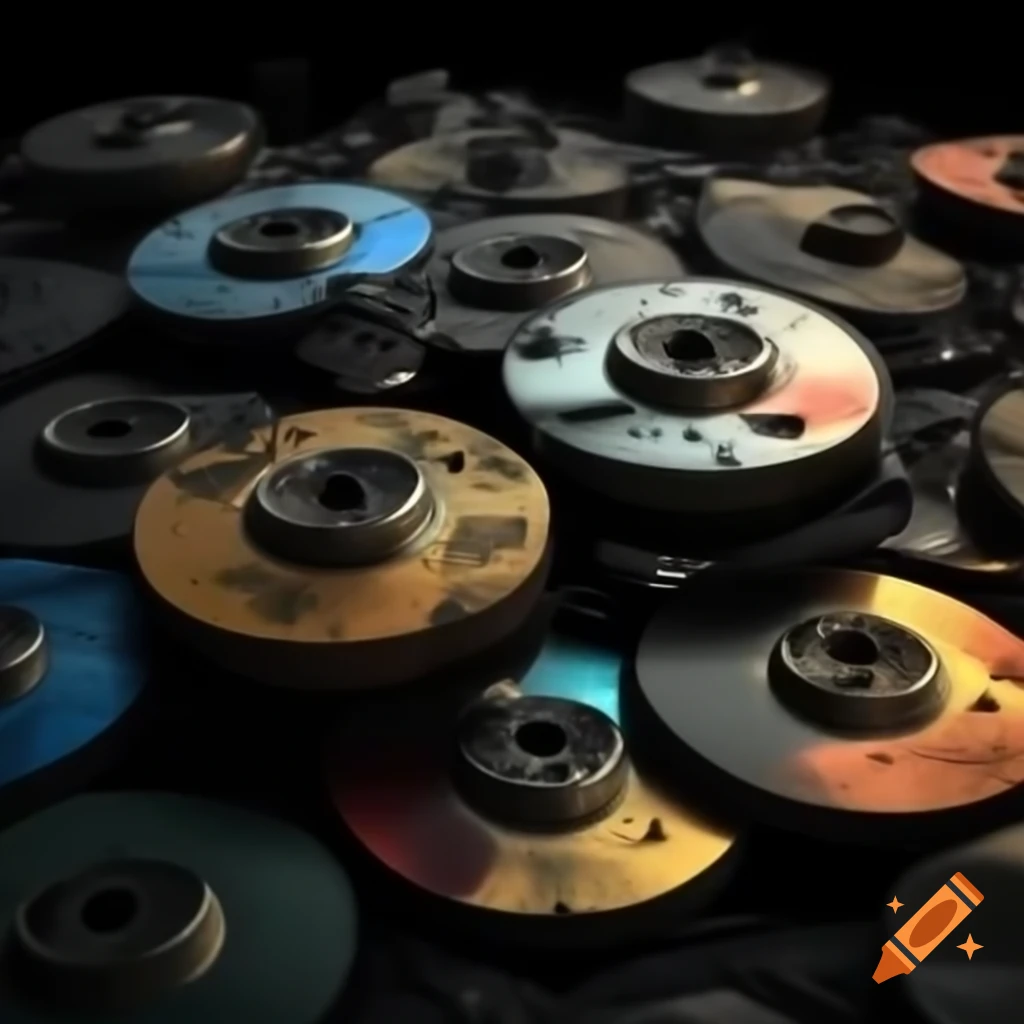 Charred remains of spent disk batteries