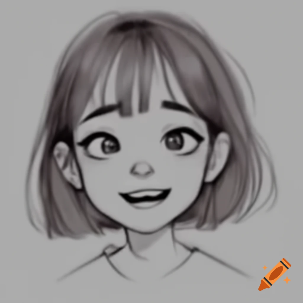 Girl with a smirk expression