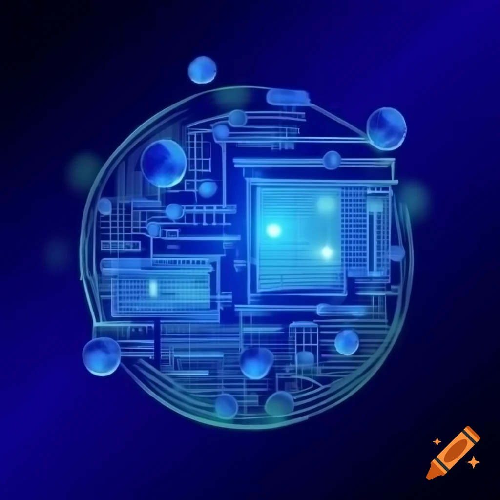 Abstract computer science background design
