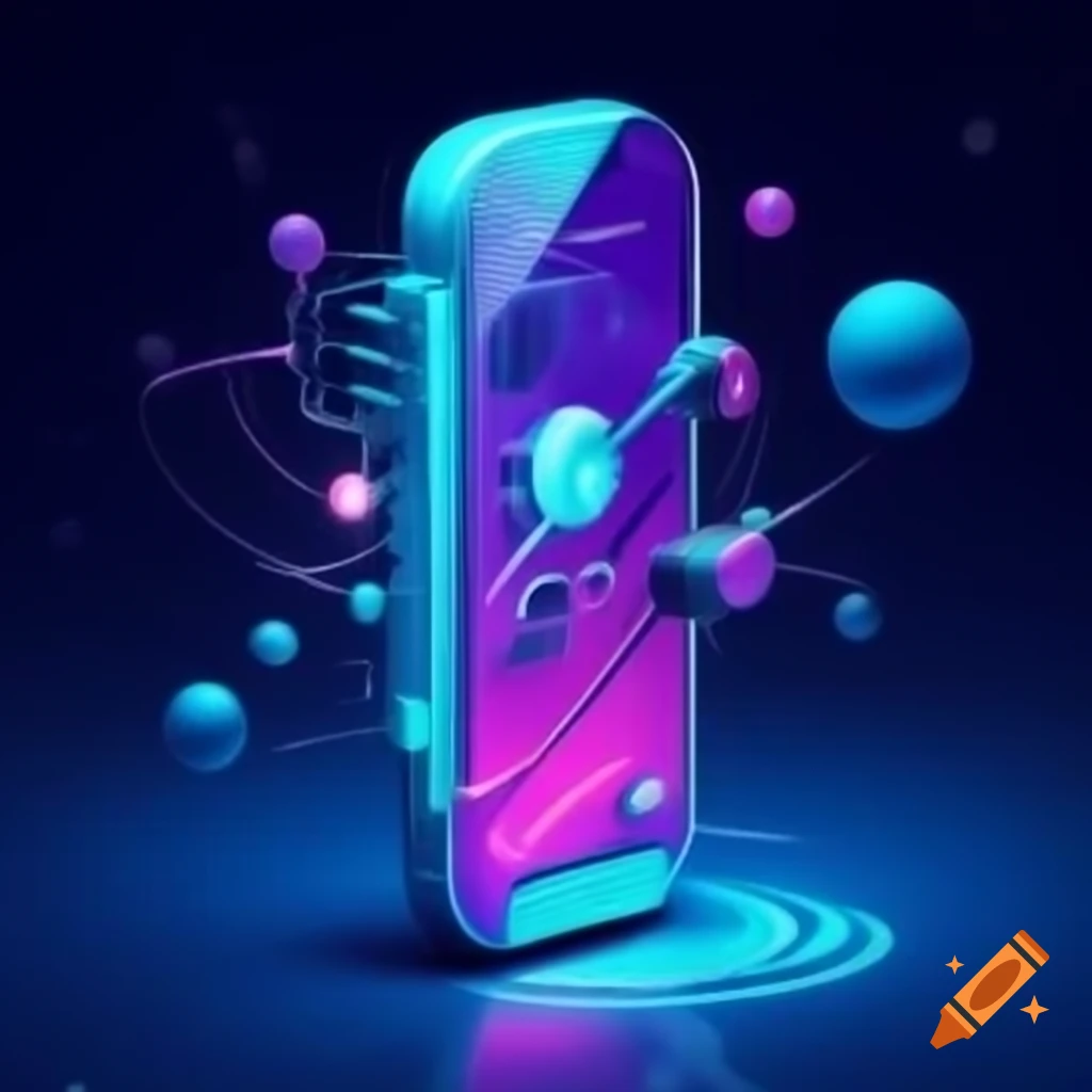 Futuristic design of a cellphone