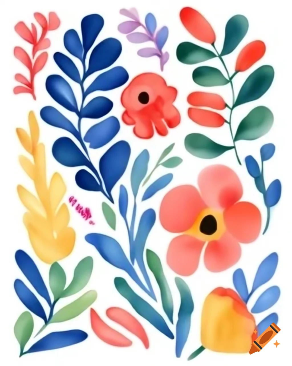 Artwork inspired by Henri Matisse style