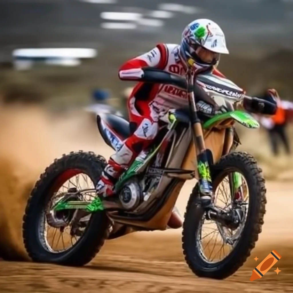 Big bike participating in rally competition