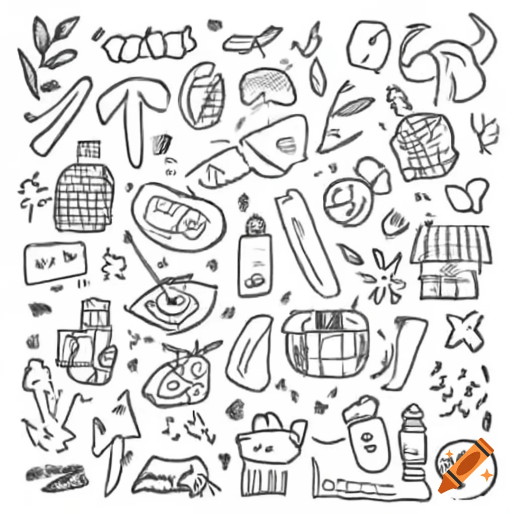 Doodle illustration related to household services