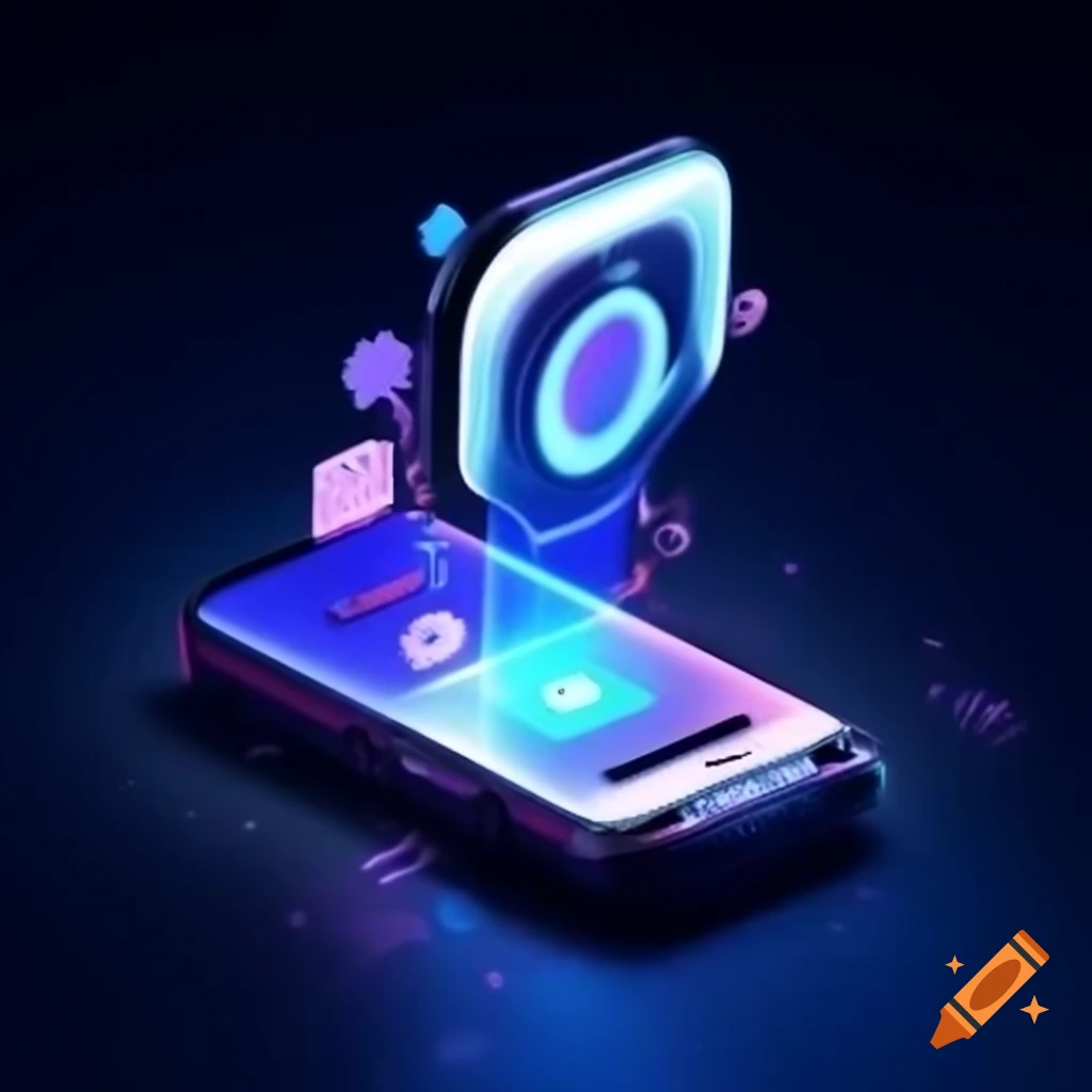 Futuristic design of a cellphone