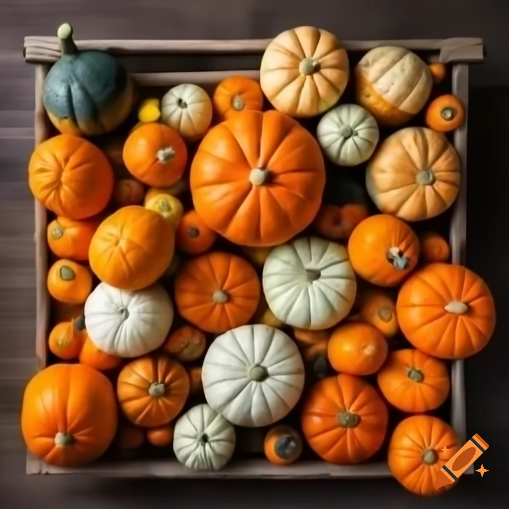 Bountiful harvest featuring squashes, pumpkins, and turkey