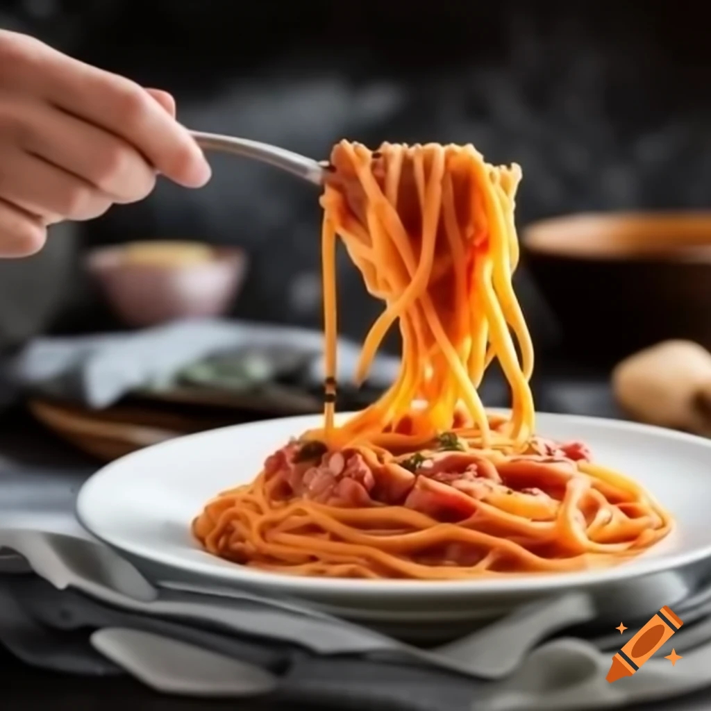 Plate of spaghetti with tomato sauce and meatballs