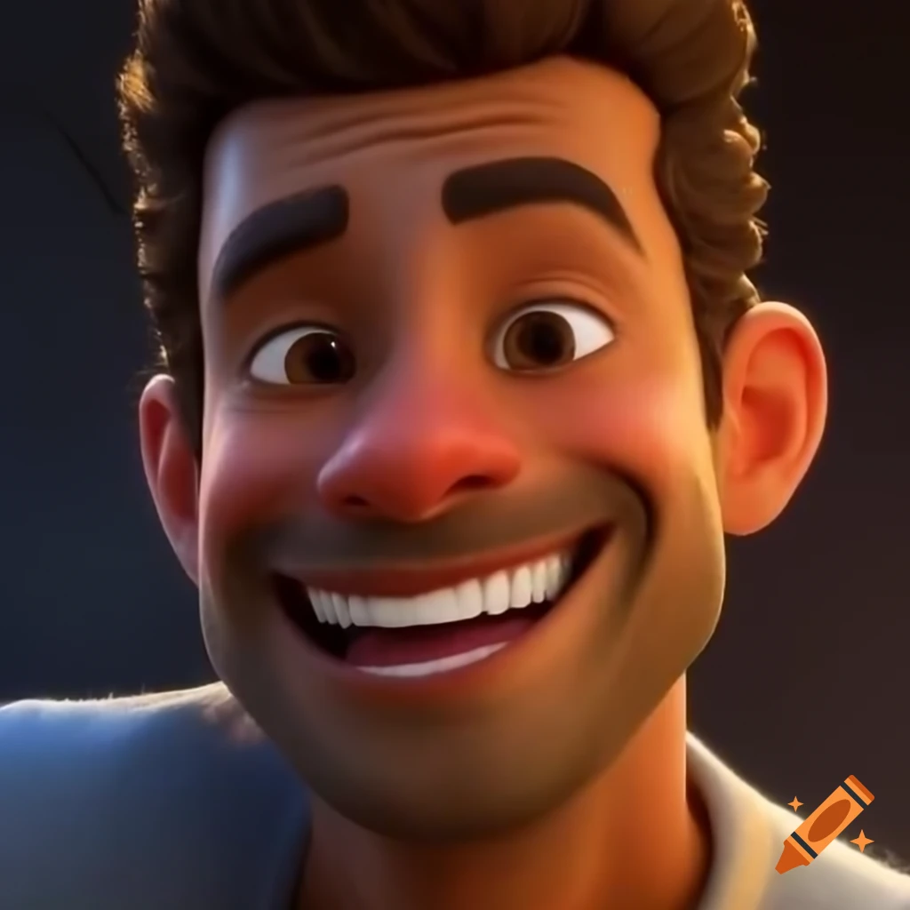 Happy man enjoying a joyful moment