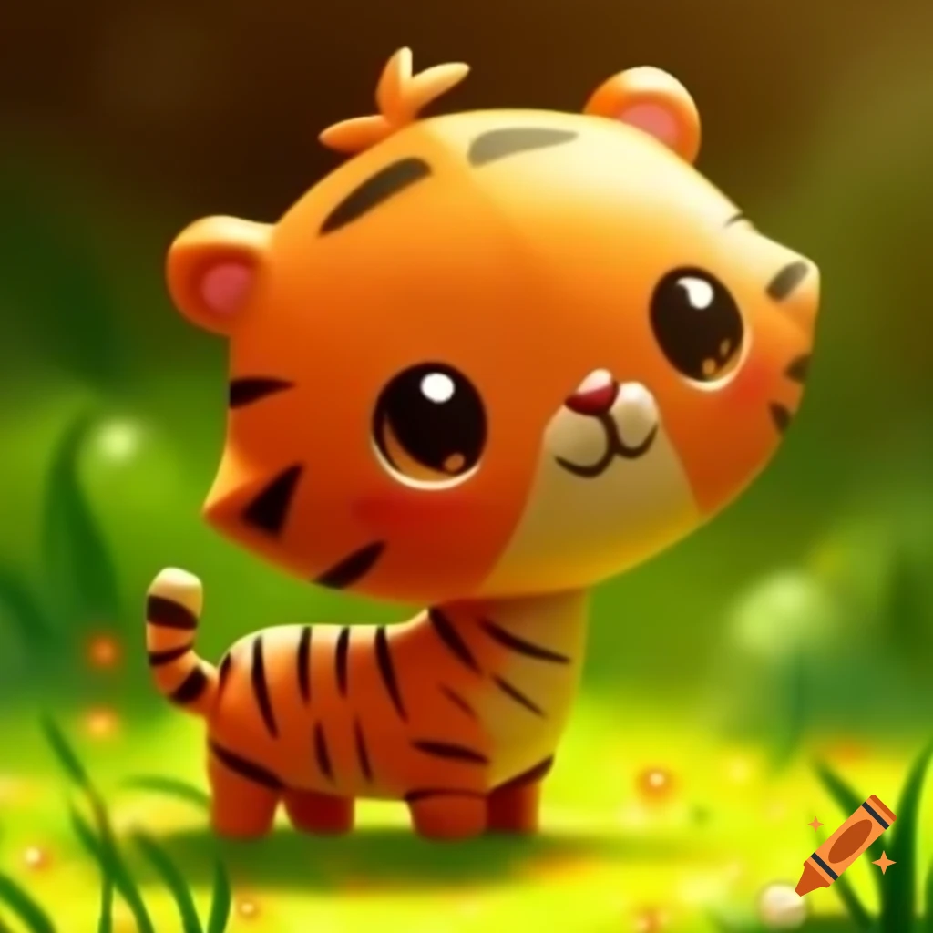Cute tiger portrait
