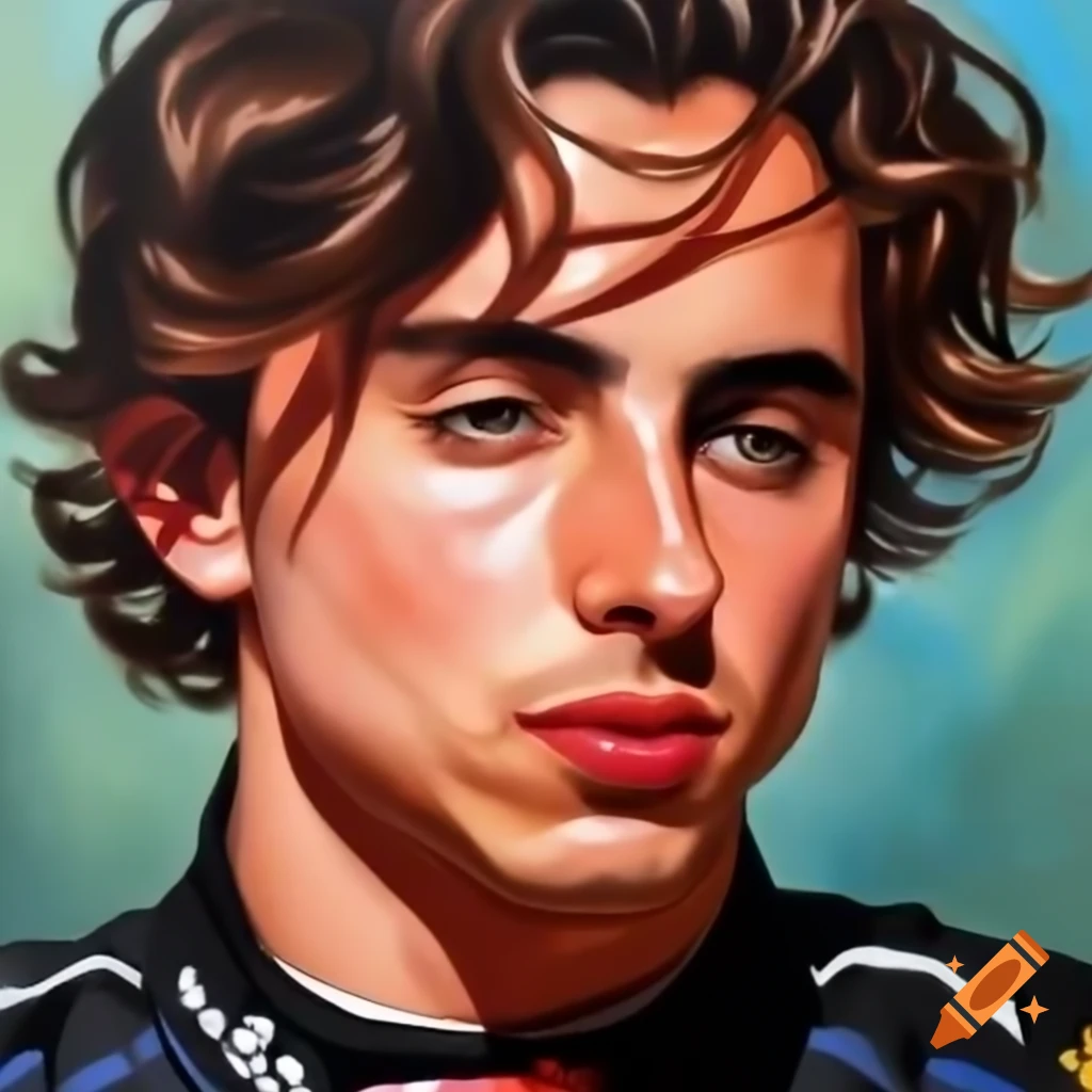 Timothée Chalamet as a Formula 1 driver concept