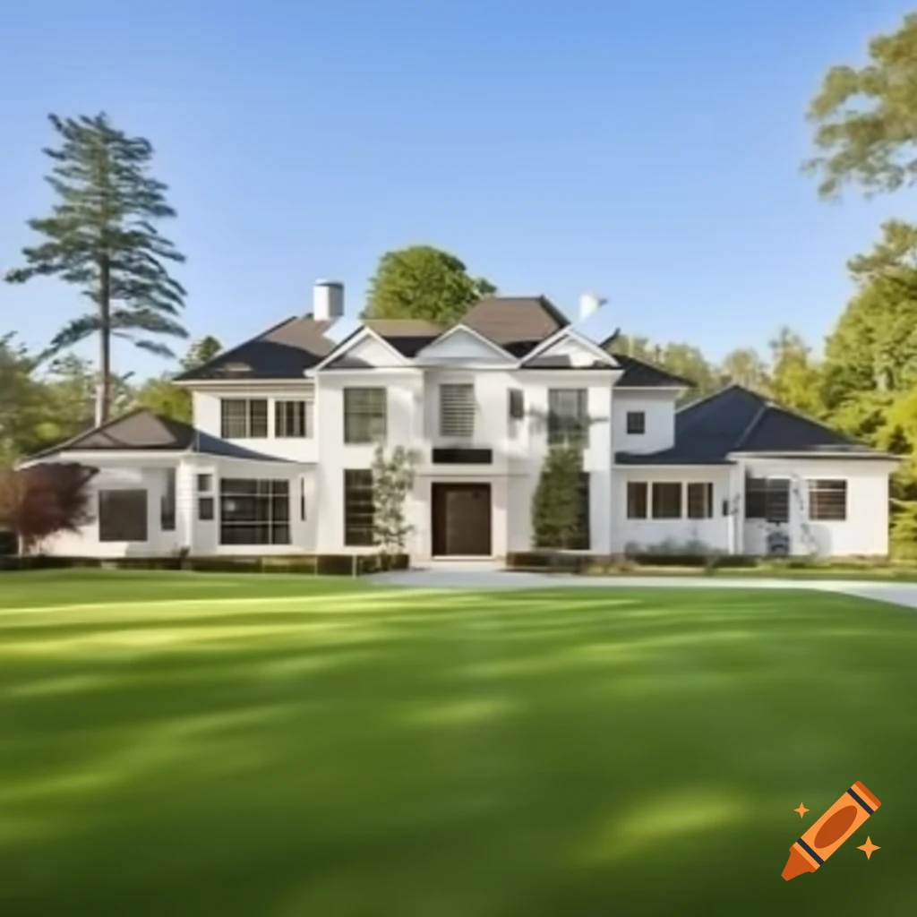 Suburban style mega mansion design