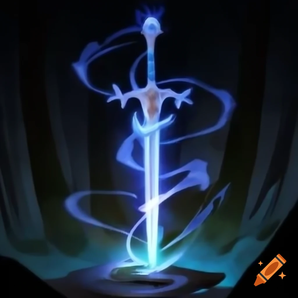 Magic sword with ornate design on Craiyon