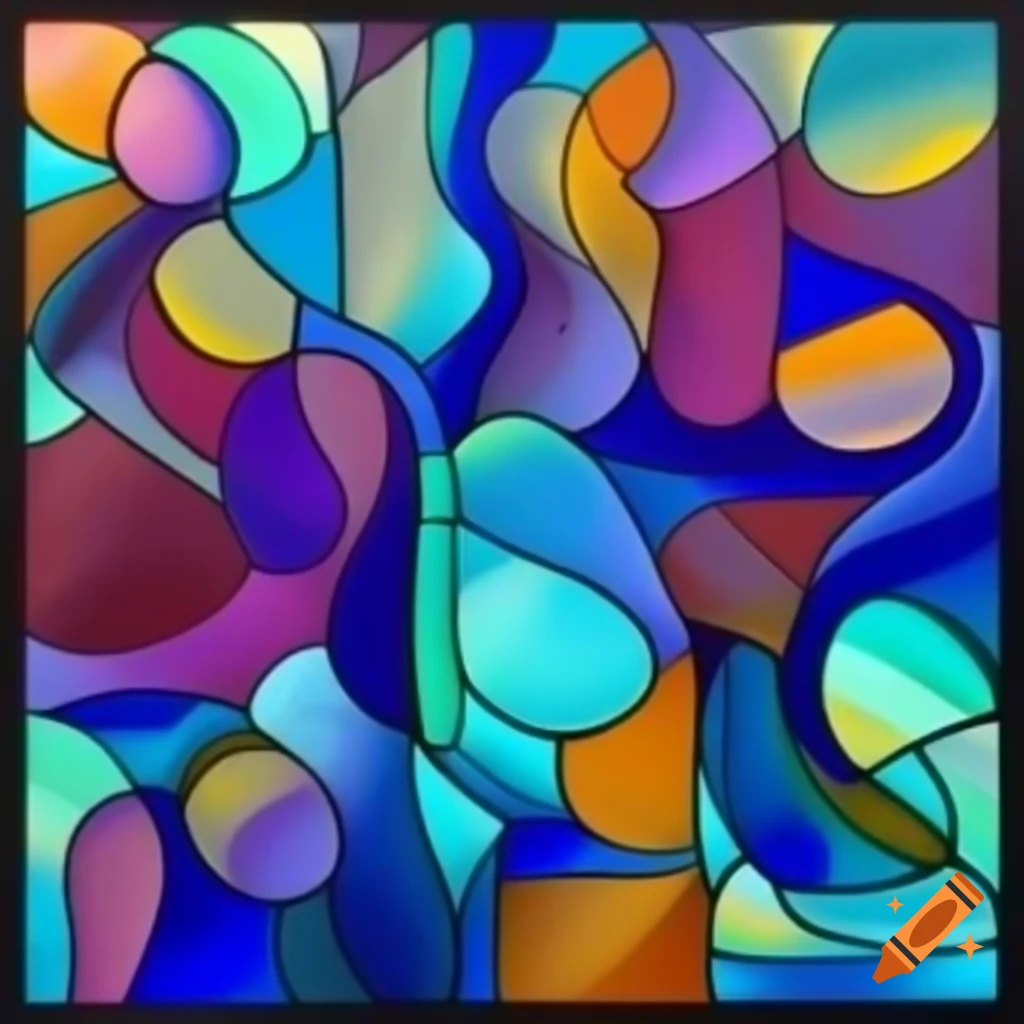 Abstract glass artwork representing imagination and creativity on Craiyon