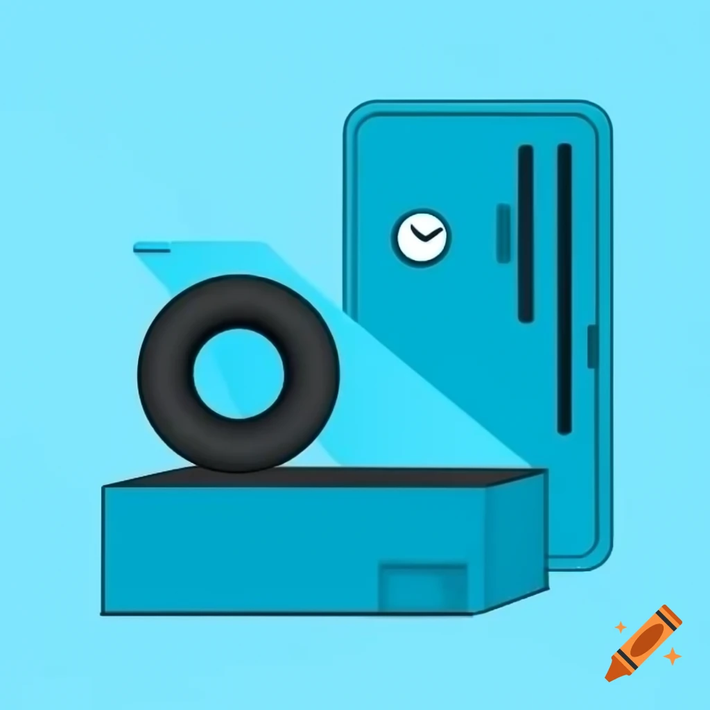 Illustration showcasing a user-friendly app for tire change dates and maintenance