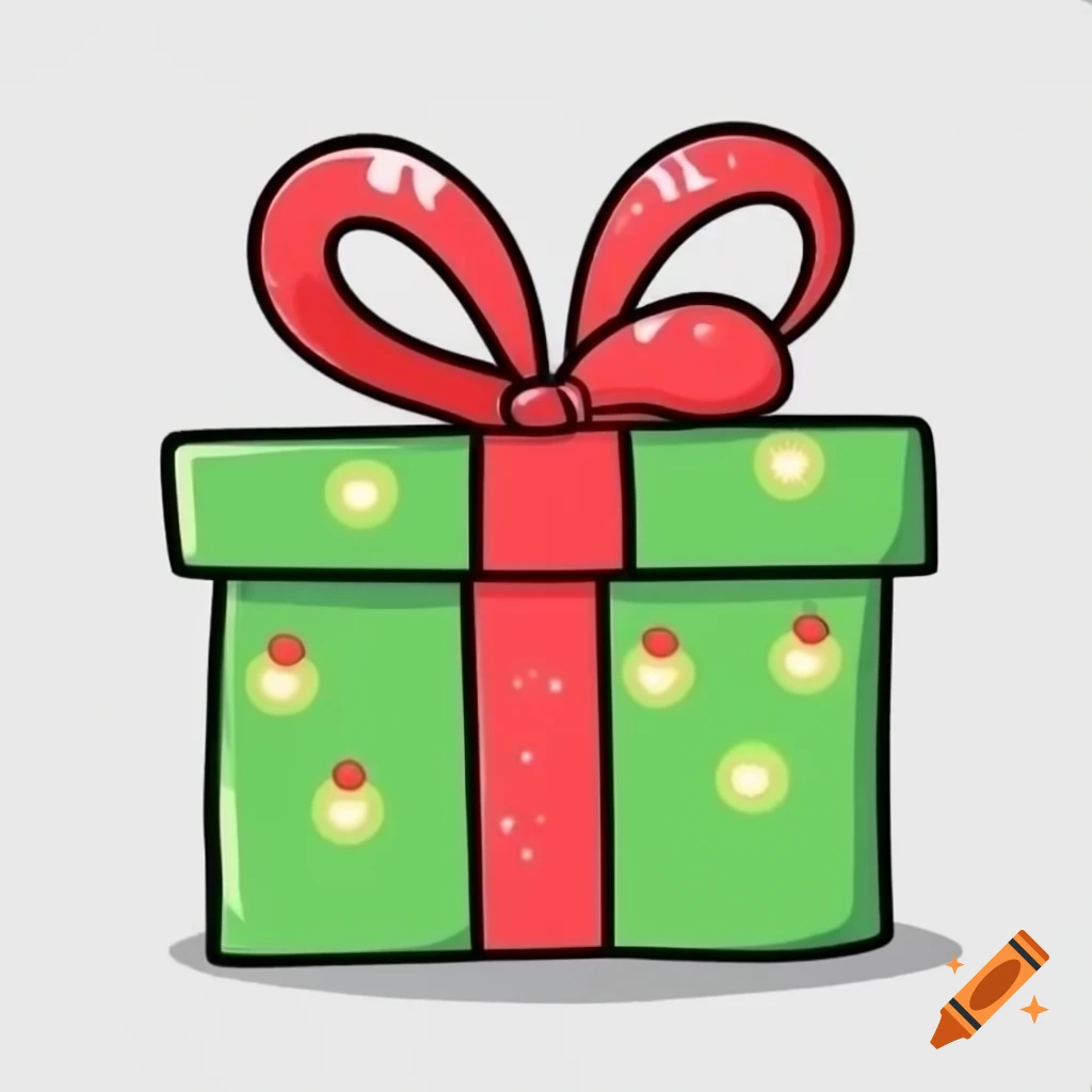 Festively wrapped Christmas present