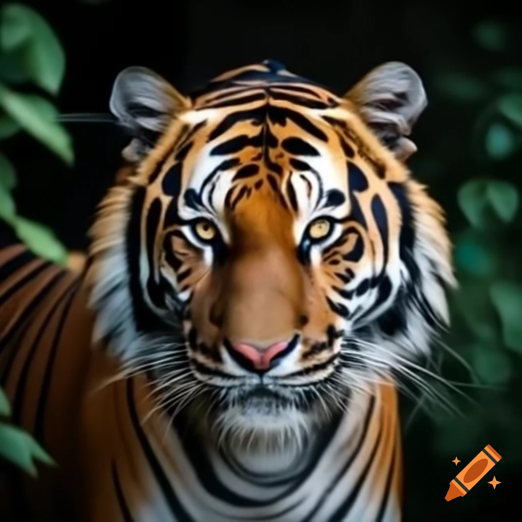 Majestic tiger in its natural habitat