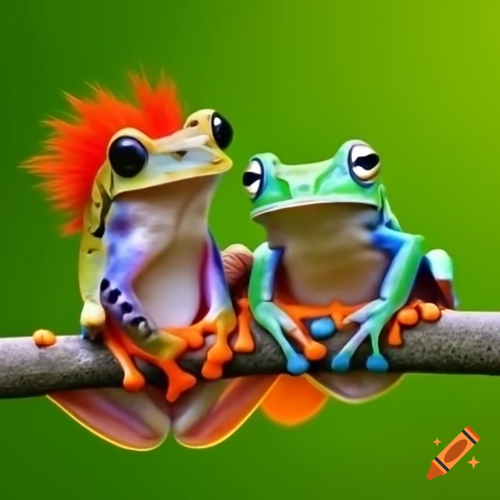 Thumbelina interacting with Mr. Frog