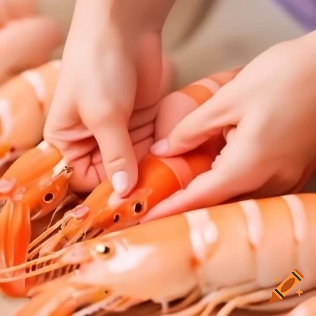 Shrimp dish prepared with seasoning and garnishes