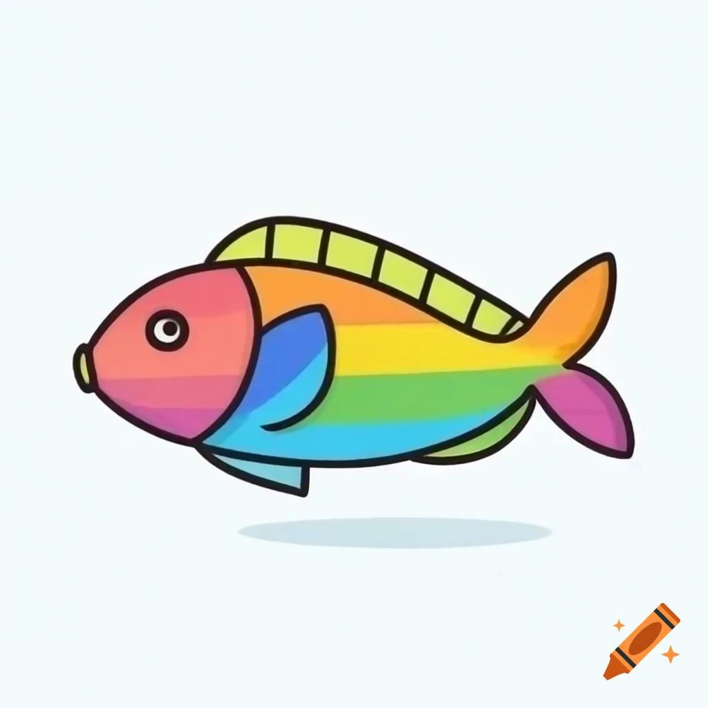 Vibrant rainbow fish in aquatic environment on Craiyon