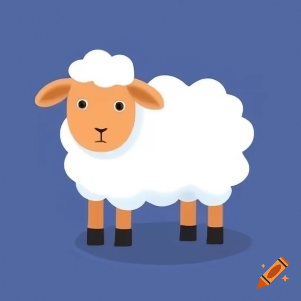 Sheep in a serene pastoral setting