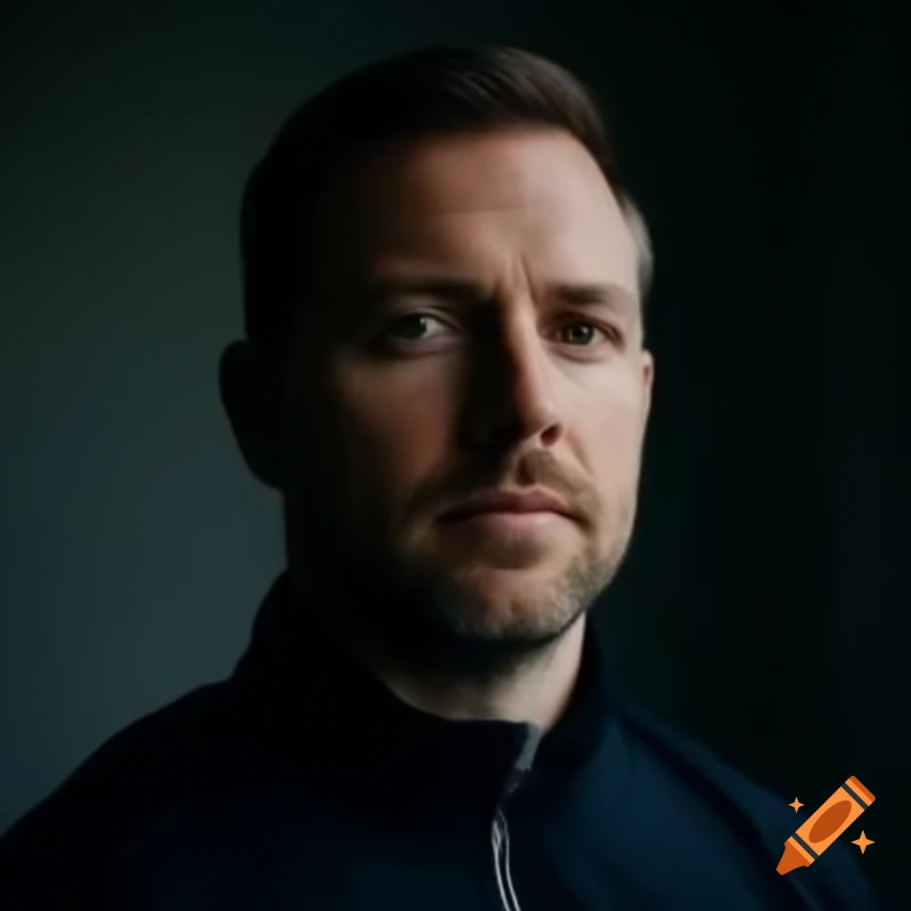 Security employee in dark clothing
