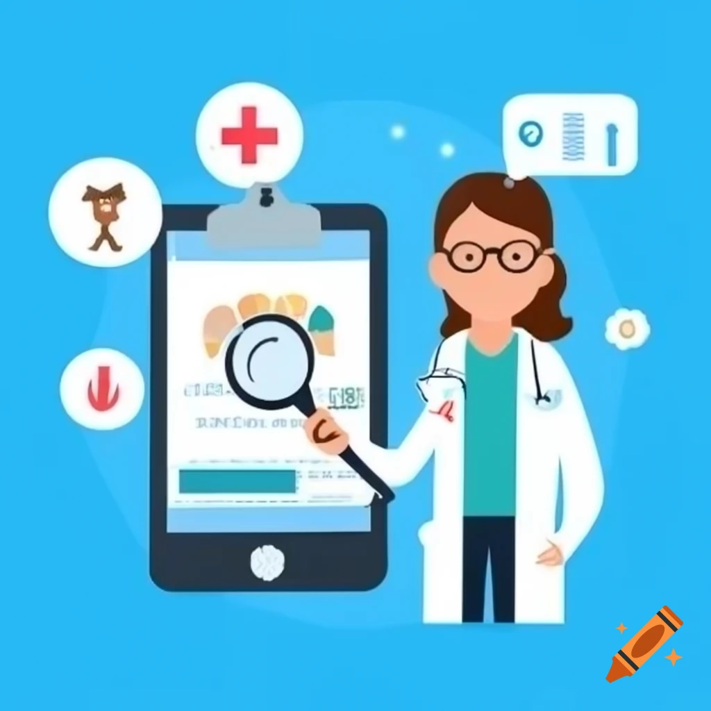 Illustration of medical statistics on diabetes results