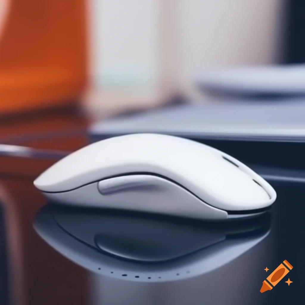 White mouse controller on a table