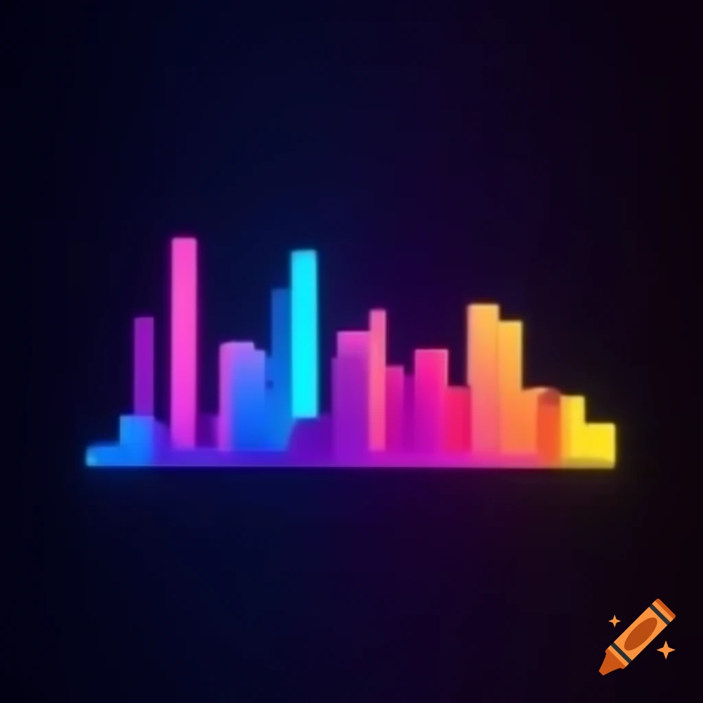 Neon-colored New York skyline logo with date 10/18