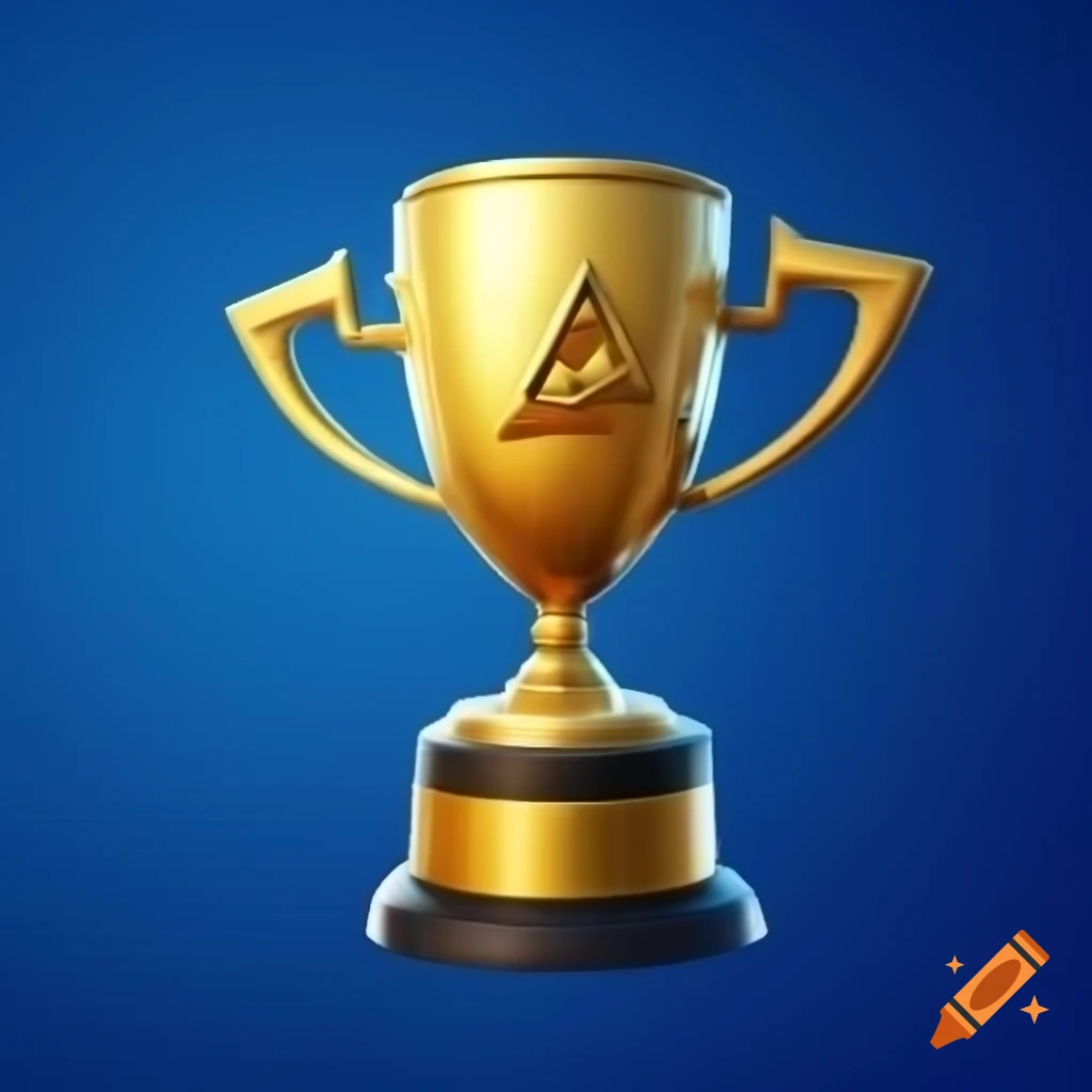 Golden trophy of Fortnite Battle Bus