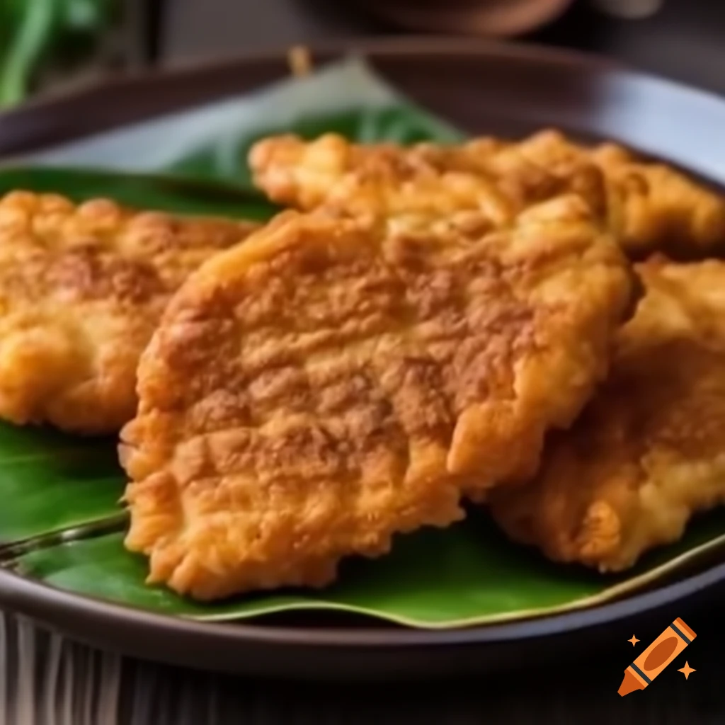Closeup of a plate of stuffed fried leaves