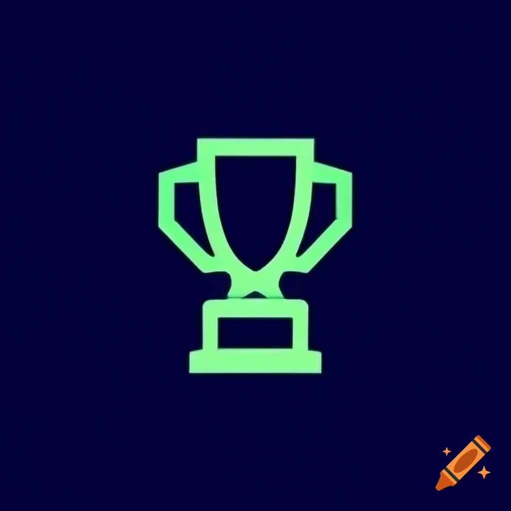 Two-dimensional trophy logo design