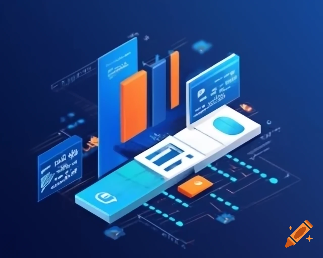 Modern LinkedIn banner for Full Stack Developer with abstract geometric ...