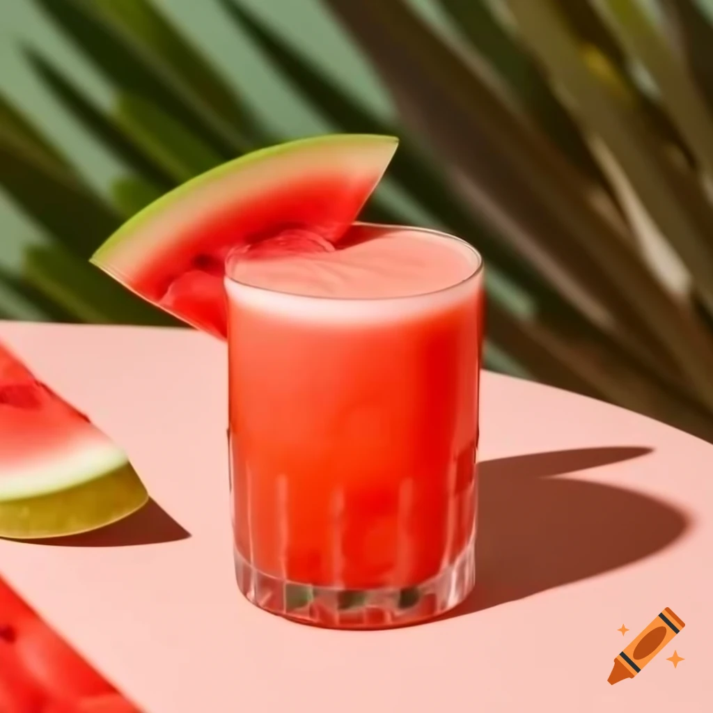 Refreshing watermelon cocktail