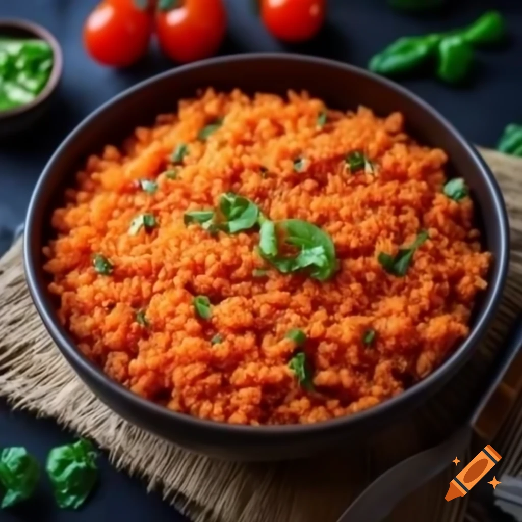 Tomato rice Indian recipe preparation