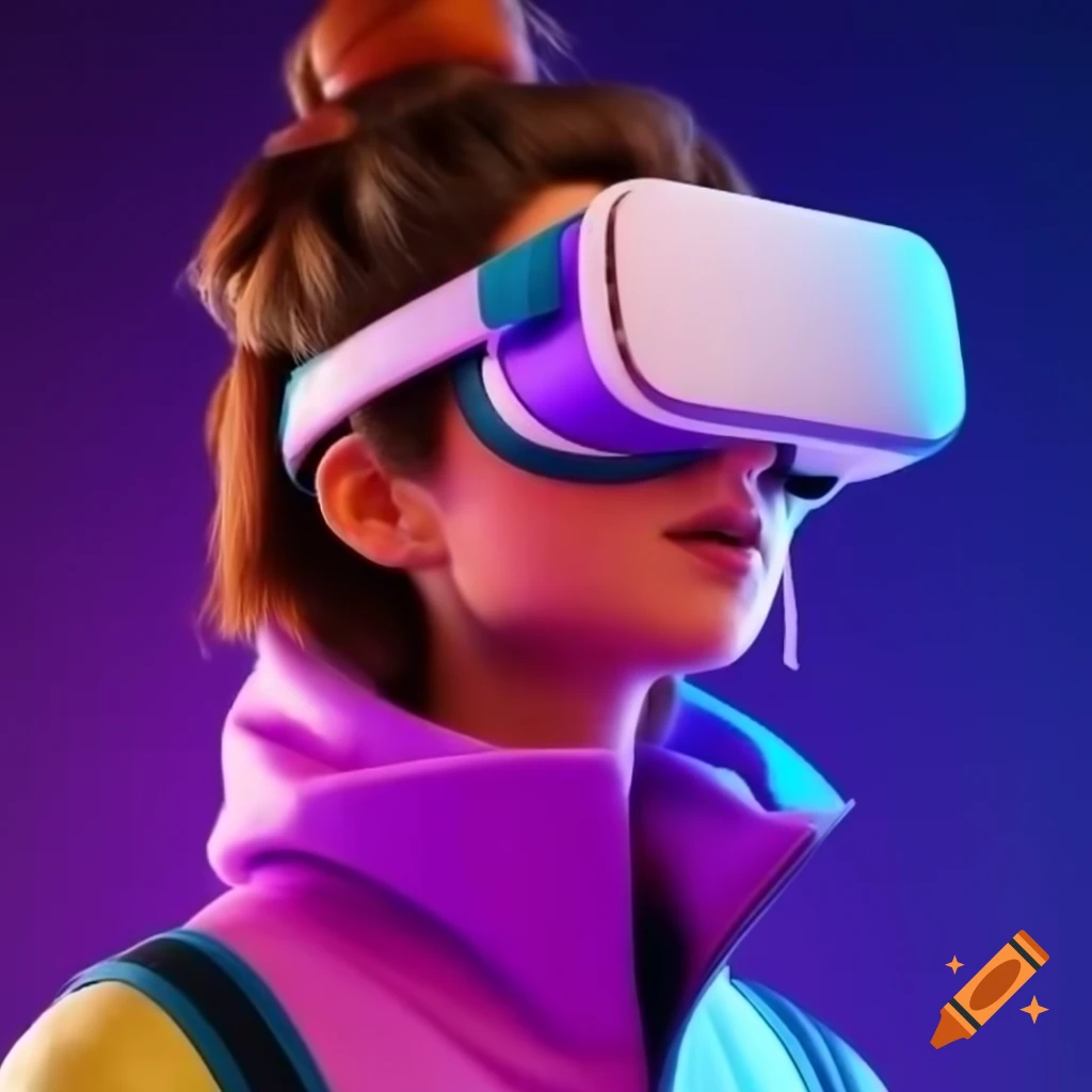 Concept of the metaverse with virtual environments and digital interaction