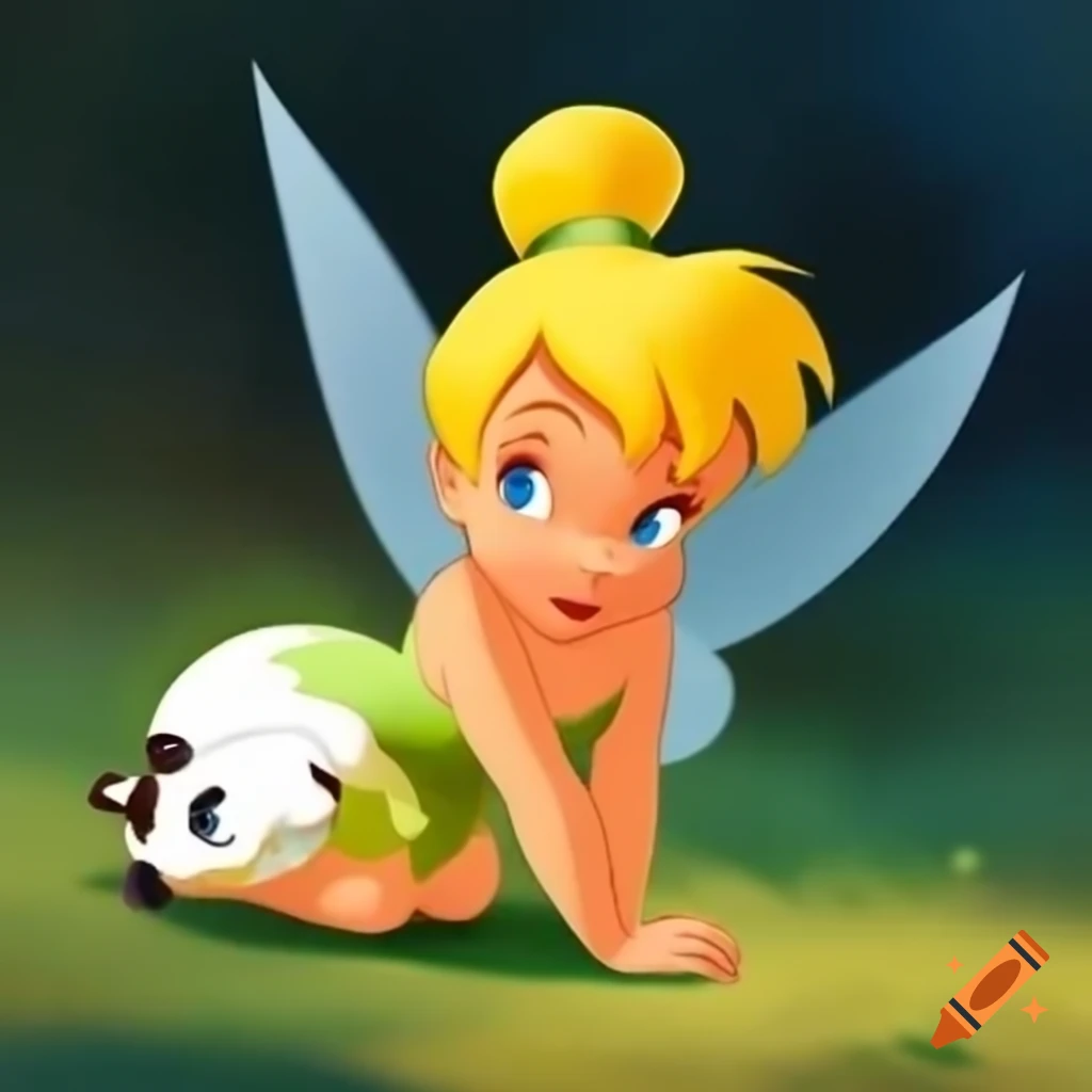 Tinkerbell in panda costume adds charm to Neverland