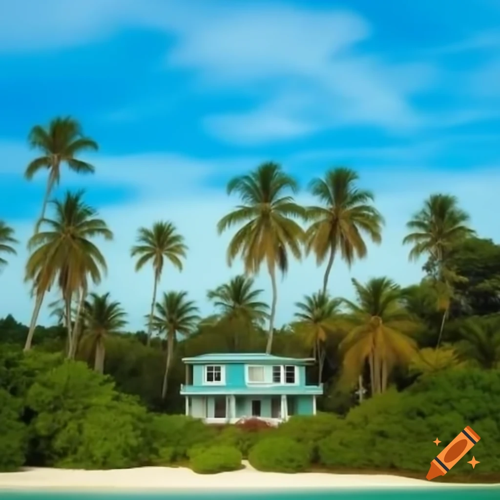 House on Caribbean island
