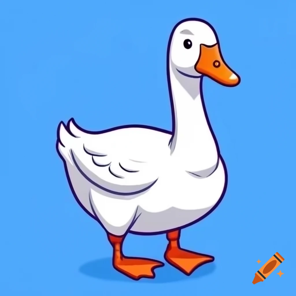 Cool cartoon goose NFT design