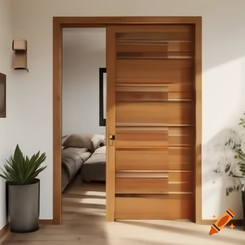 Stylish wooden door design