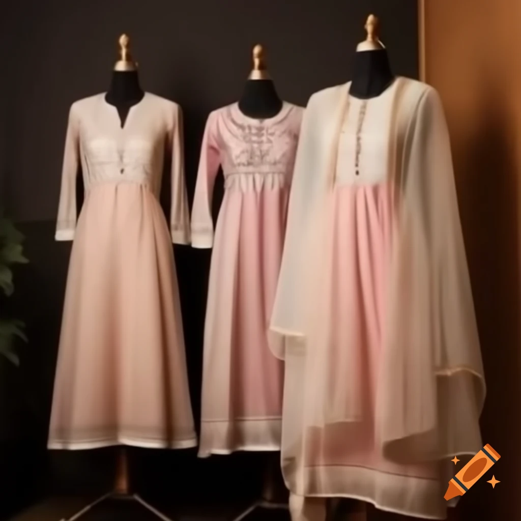 Modal Satin Chikankari Long Kurta | Hand-Embroidered Lucknowi Kurti for Women main image 1