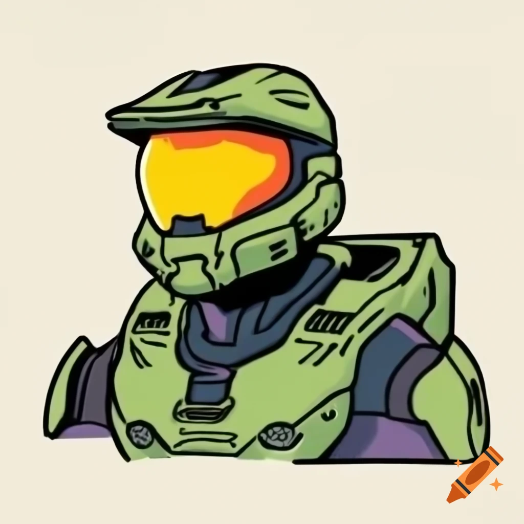 Master Chief Cartoon