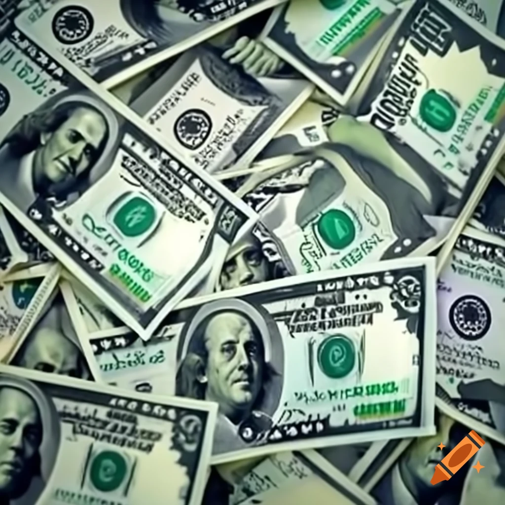 Trillion dollars, abstract representation of wealth