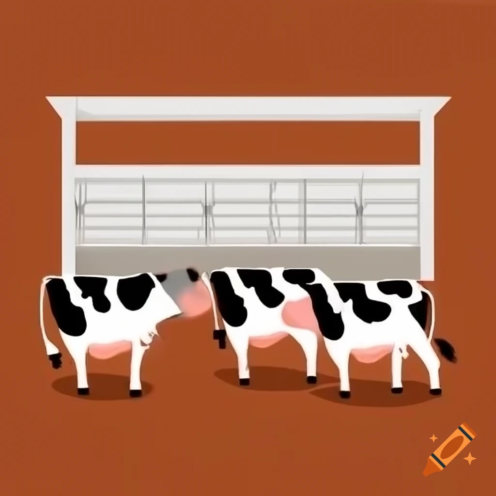 Cows resting in a stable