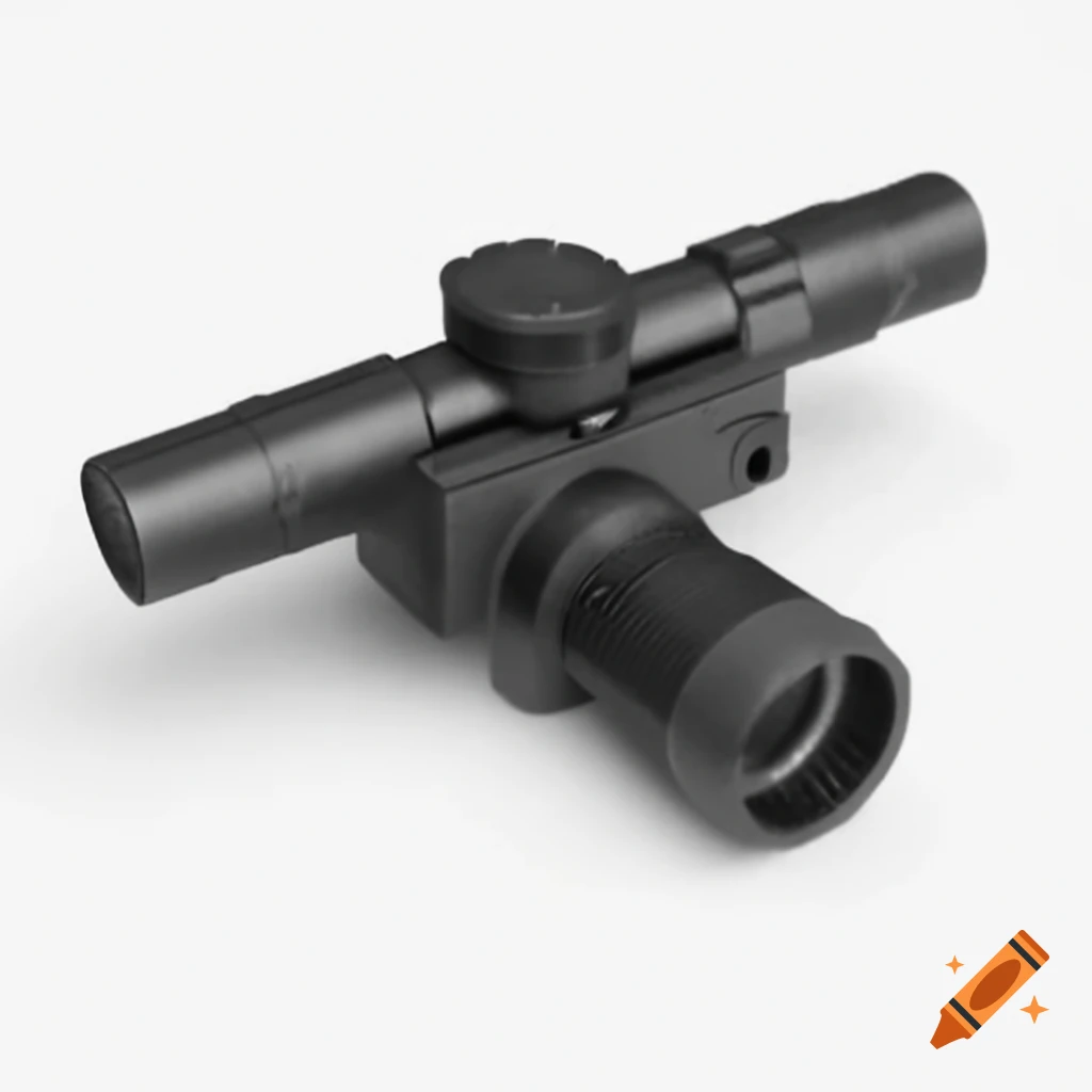 Firefighting nozzle equipped with telescopic sight